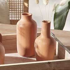 Vase en Terracotta avec Fleurs Séchées - Élégance Naturelle