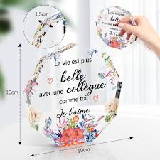 Cadeau Collègue Travail en Acrylique - Un Souvenir Inoubliable