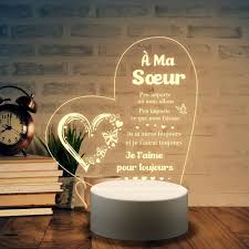 KAAYEE Petite Acrylique Danniversaire Original - Le cadeau parfait pour votre soeur