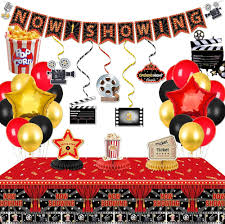 Bannières de Décoration d'Anniversaire - Thème Cinéma