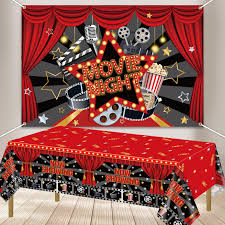 Bannière de Décoration pour un Anniversaire au Thème Cinéma