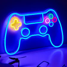Manette de Jeu NELUX avec Éclairage LED - Décoration Lumineuse