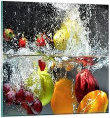 Tableau Impression Sur Verre Éclaboussures - Un Éclat d'Art pour Votre Mur