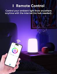 Lampe de Chevet Connectée Multicolore Dimmable