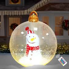 Boule Gonflable Lumineuse Télécommandée pour une Décoration de Noël Magique