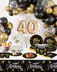 Élégante Décoration Anniversaire 40 Ans Homme