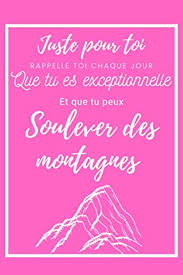 Carnet Amitié Citation Soulever Montagnes - Message Positif