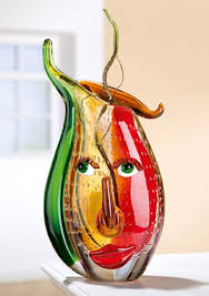 Vase Design Musetto31 Rouge Ambre : Élégance et Originalité