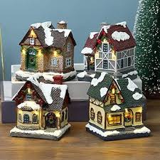 ISAKEN Lumineux Miniature Decoration - Éclairez Votre Village de Noël