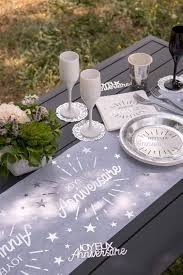 Décoration table anniversaire étincelante SANTEX 6646