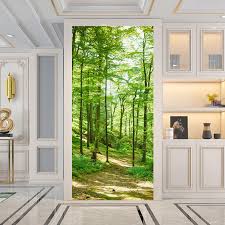 Stickers Autocollants Décoration Amovible Imperméable - Transformation de votre porte intérieure