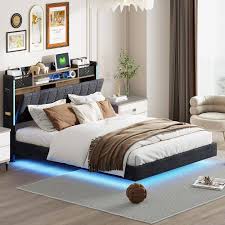 Rembourré Fonctionnel Rangement Multifonctionnelle Adolescent avec Éclairage LED