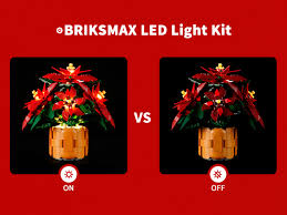Éclairez votre Poinsettia LEGO avec le Kit BRIKSMAX