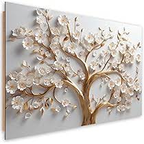 Feeby Botanique : Tableau Relief Artistique pour une Décoration Unique