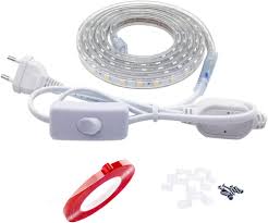 Ruban LED Étanche Blanc avec Interrupteur