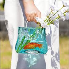 Vase Original Transparent Décoratif Style 2 Vert - Élégance et Modernité