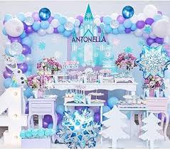 Guirlande Décoration Anniversaire Ballons - Thème Reine des Neiges