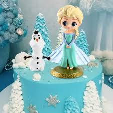 Figurine Anniversaire Reine des Neiges - Décoration Magique pour Fête