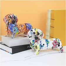 Sculpture Décoration Teckel Artisanale - Un Charme Unique pour Votre Intérieur