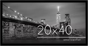 Cadre Photo Americanflat 100x40 Noir - Élégance et Style