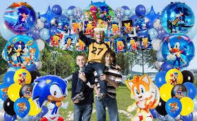 Album de Décoration Anniversaire Sonic - Créez un Univers Énergique