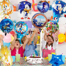 Lot de Ballons Sonic pour une Décoration d'Anniversaire Époustouflante