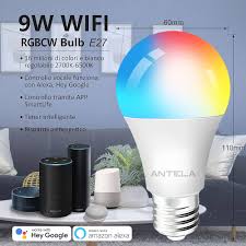 Lampe Connectée ANTELA 2700K 6500K - Compatible avec Alexa