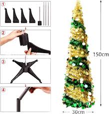 Sapin Rétractable Artificiel pour une Décoration Intérieure Éblouissante