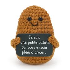 Poupée Positive Petite Patate - Le Cadeau Idéal pour Vos Collègues
