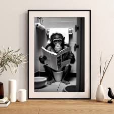 Cadre WC Animaux - Décoration Murale Originale