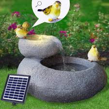 Fontaine Solaire Décorative pour Jardin - Éclairez votre Espace Extérieur