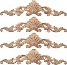 Moulure Décorative Applique en Bois Non Peinte - Élégance et Style