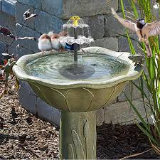 Fontaine Solaire Extérieure de Jardin - Élégance Naturelle