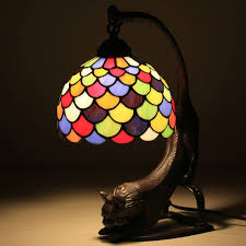 Lampe Multicolore AIBOTY Tiffany : Éclairez Votre Vie avec Style