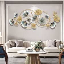 Sculpture Murale Feuille Dorée pour une Décoration Élégante