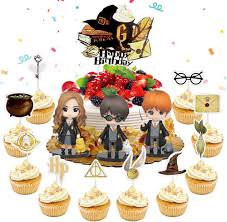 Figurine de Cupcake pour Décoration d'Anniversaire Harry Potter