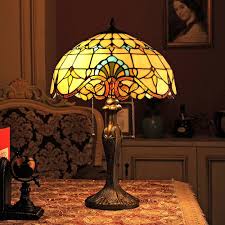 Lampe de Table Tiffany Baroque Européenne 16 Pouces