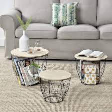 Paniers Gigogne Colorés pour une Déco Table Basse Élégante