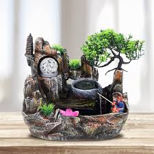 Fontaine d'Intérieur Cascade Éclairante - Ambiance Zen