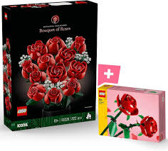 Bouquet Artificielles Décoration Collection Botanical - Roses LEGO