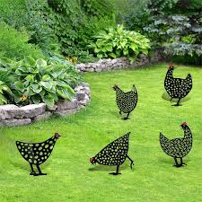 Zuzanny Décoration Silhouette Extérieur Pastorale - Poule Décorative