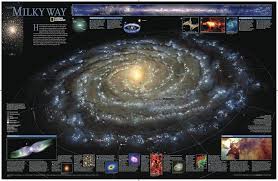 Carte Milky Way National Geographic : Explorez l'univers depuis chez vous