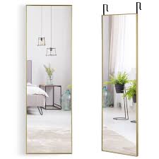 Miroir de porte en aluminium incassable COSTWAY