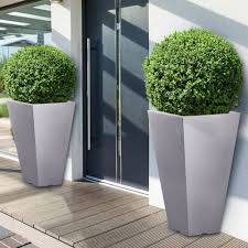 Pot de Fleurs Extérieur en Plastique Résistant aux Intempéries