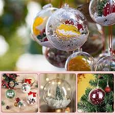 Boule de Noël à Décorer en Acrylique Transparent