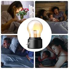 Lampe de Nuit Rechargeable: Élégance Nostalgique et Confort Visuel