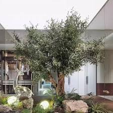 Olivier Artificiel Réaliste pour une Décoration Intérieure Éclatante