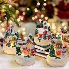 Mini Décoration de Noël Américaine Lumineuse pour une Ambiance Magique