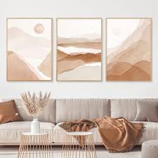 Affiches Minimalistes Aquarelle - Élégance Beige pour votre Intérieur