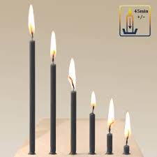 Bougies Noires Premium NKlaus - L'élégance au cœur de votre décor